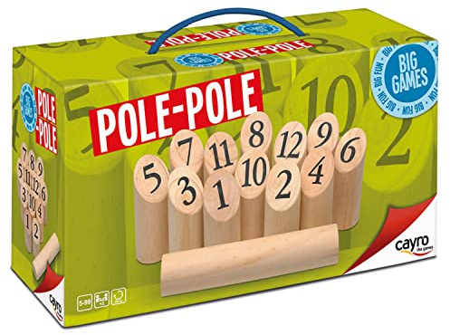 Cayro - Pole Pole - Gioco Di Bowling In Legno - Bowling Finlandese - Sviluppo Di Capacità Cognitive E Intelligenze Multiple - Gioco Gigante - Gioco Educativo - (146)
