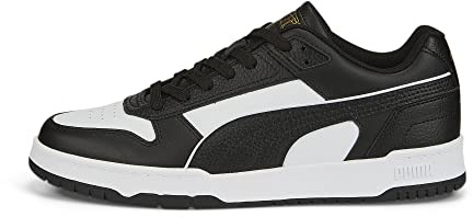 Puma Unisex Adults Rbd Game Low Sneakers, Puma Black-Puma White-Puma Team Gold, 13 UK
