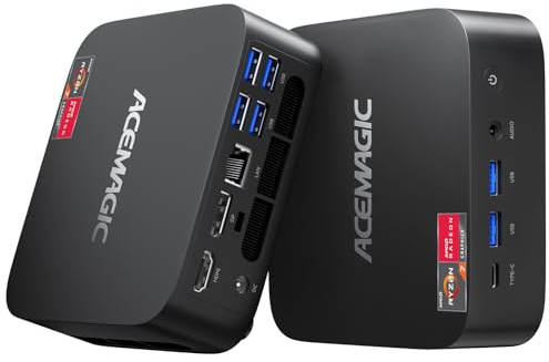 ACEMAGICIAN Kron Mini K1 Mini PC, Ryzen 7 7735HS, 24GB LPDDR5 512GB SSD Mini Computers(up to 4.75Ghz), Micro Desktop 4K Triple Display Bluetooth/WiFi6/Office(Upgraded 7730U/7430U/5800H)