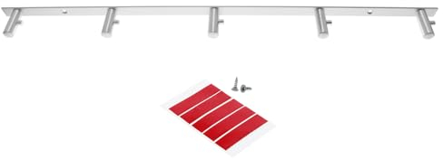 foto-kontor 5 supporti compatibili con KitchenAid per impastatrice piatta Gancio per impasto Frusta Elemento di mescolamento Salvaspazio Cucina in alluminio