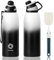 Fjbottle Edelstahl Trinkflasche Sport mit Magnetischem Deckel 1L, 800ml, 600ml, 400ml BPA-Frei Auslaufsichere Kinder Flasche - Kohlensäure geeignet 1500ML Wasserflasche Thermo für Schule, Fitness