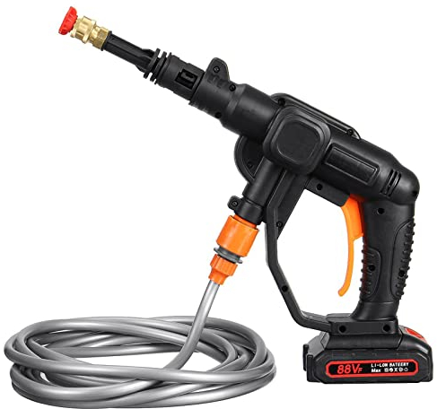 Nettoyeur Haute Pression, Machine à Laver de Voiture 4000 W, Pistolet de Lavage Haute Pression électrique Portable sans Fil, utilisé pour Le Nettoyage des sols des Lave-Autos et l'arrosage du Jardin