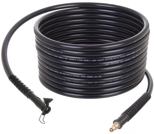 Manguera de extensión de alta presión TECHKAR de 140 bar y 10 m, compatible con conector de 8 mm de repuesto para hidrolimpiadora Bosch Stanley MacAllister