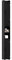 HOMCOM Columna de Baño Estrecha con 2 Puertas Armario Alto de Baño Rústico con Cajón Compartimento Abierto Estantes Ajustables y Portarrollos 20x20x185 cm Negro