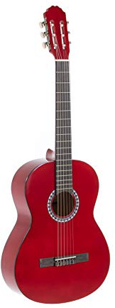 GEWA guitare de concert, guitare Basic, corps en tilleul, touche en bois de pakka, mécaniques chromées, 4/4 rouge
