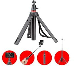 JOBY JB01549-BWW TelePod 325 Telescoping Tripod, Extendable Monopod, Selfie Stick with Ball Head, for CSC, Mirrorless, Point and Shoots, Action Cameras, Vlogging kit, Black