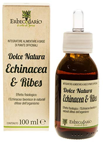 Dolce Natura Echinacea E Ribes Sciroppo Difese Immunitarie Bambini, Sciroppo per il Benessere di Naso e Gola, Sciroppo Naturale Per Bambini 1 Flacone 100ml