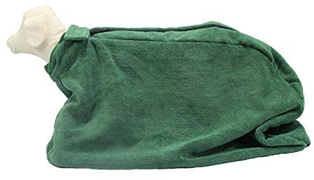 S-Lifeeling Dog Bathrobe Soft Absorbent Cat Pet Dry Quickly Towel Microfiber Puppy Bath Towel for Medium Small Dogs (Green S)