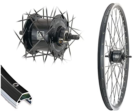 Bärwinkels Vorderrad 27,5 Nabendynamo Hohlkammerfelge Felgenbremse schwarz 19-584 Rad 27,5 Zoll