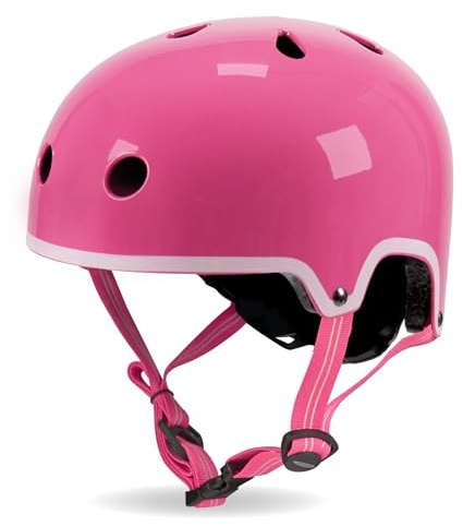 Micro Scooters | Bike/Scooter Classic Children's Helmet | Cycling Accessories | Adjustable Headwear | Boys & Girls | 55-58cm | Pink