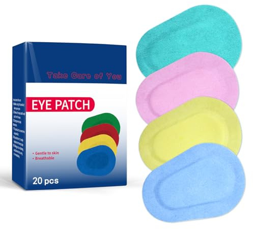 Toppe adesive colorate per occhi, 2 scatole/40 pezzi, bende traspiranti per occhi pigri, 4 stili, per bambini e adulti