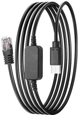 SinLoon USB-C-zu-RJ11-Steckerkabel, Radarwarner-Netzkabel, 5 V auf 12 V, Radarwarner-Ersatz-Netzkabel, Boost-Adapterkabel für Radarwarner mit RJ11-Ladeanschluss-5.57FT