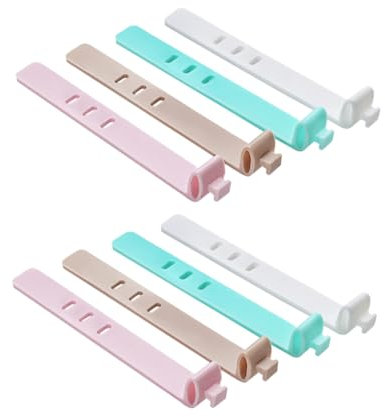 Uonlytech 16 Piezas guardián del cable organizador de cables enrollador de cable cables organizador soporte del cable soporte de alambre soporte de fijación de auriculares