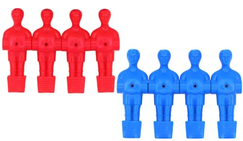 PEPWE Juego de 8 figuras de futbolín para juego de futbolín en miniatura para hombres, figuras de repuesto para futbolín
