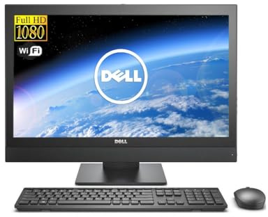 Dell OptiPlex 9030 All-in-One Desktop Computer, 24 FHD, Intel Core i7-4790, 8GB RAM, 256GB SSD, WiFi, Bluetooth, US QWERTY-Tastatur, Windows 11 Pro (Generalüberholt)