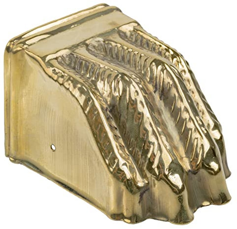 Große geprägte Messing-Möbelbein-Klauenfüße | Zehenkappe zum Schutz der Füße von Tisch, Kommode, Sofa | Antike Möbel-Reproduktion | UA-377-TCPB (1)