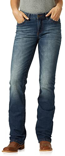 Wrangler Willow Mid Rise Performance Waist Boot Cut Ultimate Riding Jean, Rebecca, 15-36