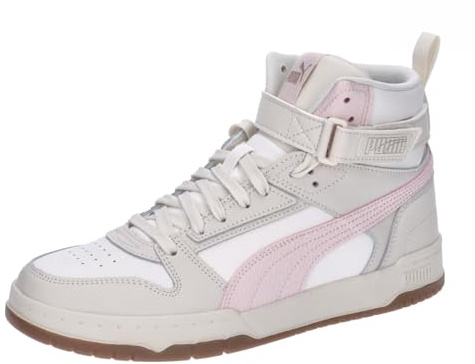 PUMA Unisex RBD Game Sneaker, Alpine Snow-Island Pink-Frosted Ivory, 37 EU