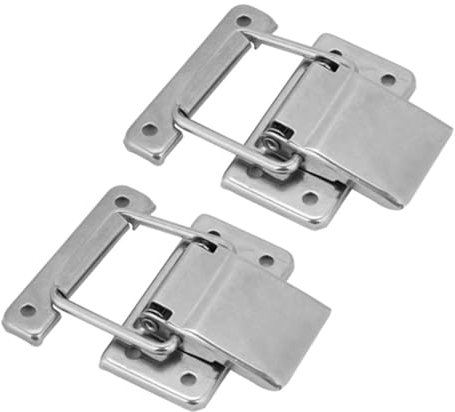 2 pezzi hardware in acciaio inossidabile armadio scatola serratura a molla chiusura a scatto cerniera cerniera hasp serratura per mobili per armadietti a barilotto attrezzature