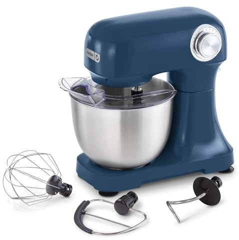 Dash Stand Mixer - Tilt-Head Electric Stand Mixer with Stainless Steel Bowl and Splash Guard For Baking - Navy, 3.5-Quart