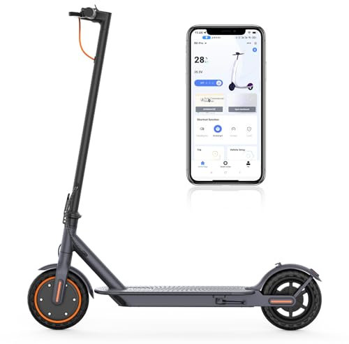 Riceel Electric Scooter, Max Speed 25 km/h, Max Range 20-30 km, 8.5 Solid Tire, Max Load 120 kg, Dual Braking