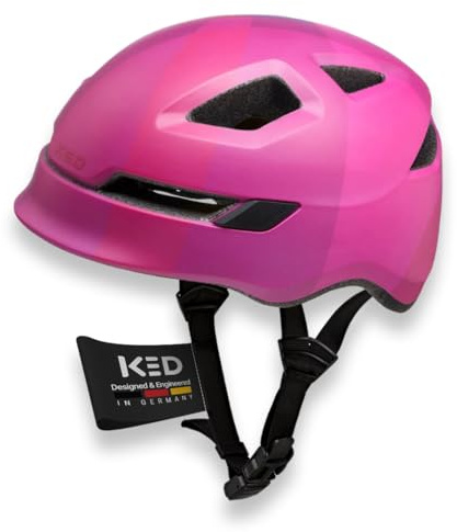 KED Pop II Lite Kinder Fahrradhelm Mit Ultraleichtem Design Und Sicherem K-FIT System – Bequemer Helm Für Schule Und Freizeit | Farbe: Pink Matt | Größe: 52-56 (M)