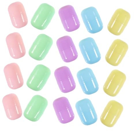 Vaguelly 40pcs Create Surprise Balls Plastic Balls Reusable Containers for Party Toys Gumball Refills Decorative Empty Shells