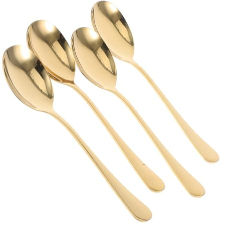 Garneck 4pièces Grandes Cuillères De Service Acier Inoxydable Pour Buffet Ustensiles Pour Et Restauration Ensemble De Cuillères De Service