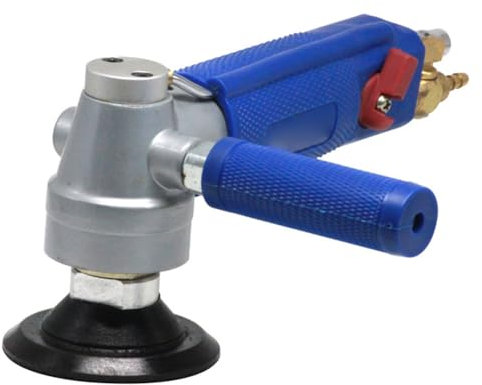 Roxvue Lijadora Neumática de 3 Pulgadas con Alimentación de Agua Pulidora en Húmedo para Mármol Jade Pulido de Varios Tipos de Piedra