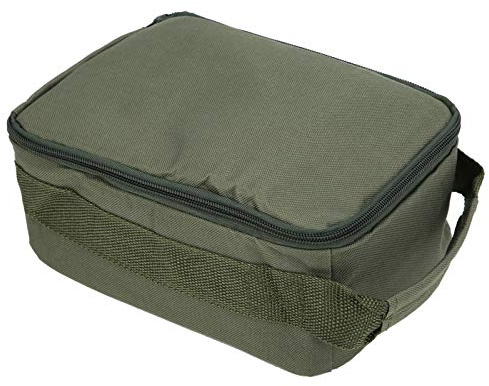 Oytrui Bolsa para Aparejos de Pesca, Organizador de Almacenamiento de Carretes de Pesca de 3 Capas con Particiones de Bucle de Gancho Ajustables para Accesorios de Alicates de Cebo de