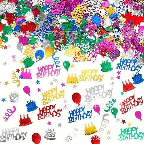 coriandoli di buon compleanno, coriandoli turbinanti multicolori da 1,6 once per tutte le decorazioni per feste di buon compleanno ragazzi ragazze bambini decorazioni per la tavola del primo compleann