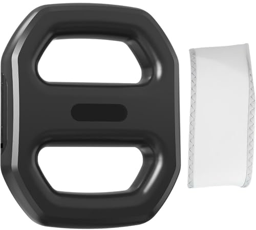 Masajeador de Anillo de Fascia, Anillo de Fascia Multifuncional de Cuerpo Entero, Masajeador Ergonómico para Celulitis con Correa Ajustable, Masajeador de Fascia de Mano (Negro)