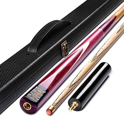 HIOD Englisches Snooker Cue mit 10mm Cue Tips Handgemachtes Billard Queue 145cm 19oz,
