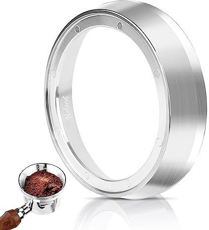 NOTSEK Sage Dosing Funnel 54mm, Edelstahl Kaffee Dosierring mit 8 Starken Magnetisch, Sage Dosierring für 54mm Siebträger Barista Zubehör Kaffeemaschine