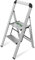 NEU! Klapptrittleiter - Hochwertiges Aluminium, 150kg Tragkraft, rutschfeste Füße - Platzsparende Trittleiter - Perfekte kleine Leiter für Haushalt, Garten und Werkstatt - Leicht und stabil