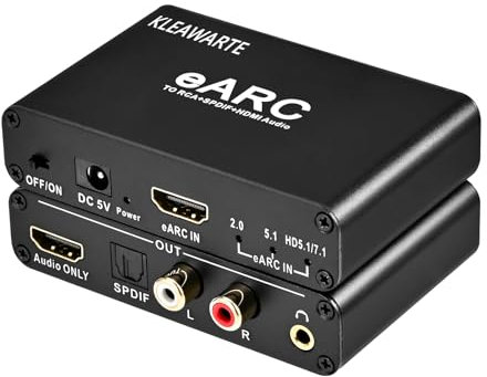 eARC to RCA+SPDIF+HDMI Audio Converter eARC Audio Extractor