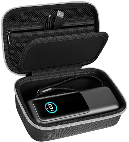 Grapsa Power Bank Case Compatible with Anker Prime Power Bank 25,000/26,250/27,650/20,100mAh Power Banks, Storage Organizer for 737 and Charging Base, Cable for Business Travel&Outdoor Use (Box Only)