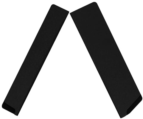 Sewroro Funda Protectora para Cuchillos de Cocina 2 Piezas Funda Rectangular Negra Forro de Vellón para Cuchillo de Carnicero de 8 Pulgadas Protector Antideslizante para Uso Doméstico y