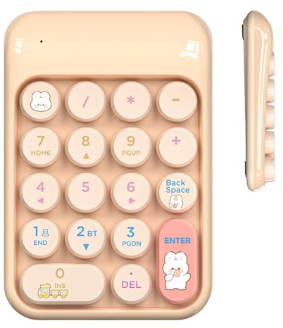 Numerisk inmatningsenhet - Ergonomiskt kompakt tangentbord, plug and play-anslutning, lätt kringutrustning för skrivbord | Tyst datorverktyg, för kalkylblad Office Task Professional Workstation