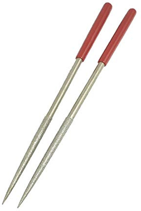 New Lon0167 4.5mm x Featured 180mm Lapidary Jeweler Reliable Efficacy Round Rat Tail Diamond Files 2 Pcs(id:d4c e4 3e dcc)