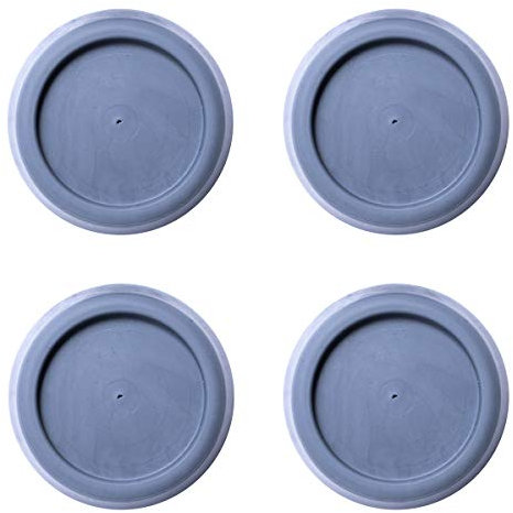 sossai® Pulsar - Waschmaschinen Schwingungsdämpfer | Vibrationsdämpfer| 4 Stück | Farbe: Grau | Material: Vollgummi | Anti-Vibration | rutschfest