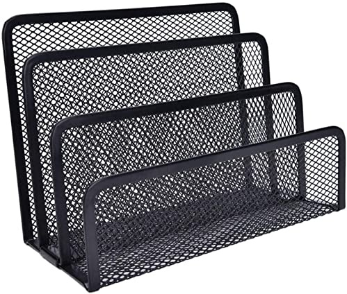Serre Livre Serre-Livres Black Metal Mesk Bureau Organiseur Lettre de bureau Trieur de poste Dossier de dossier Organisateur Office Accueil Bookendenend Book titulaire entreprise Presse-Livres Serre L
