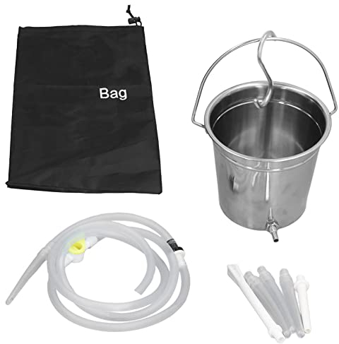 Vomeko 2L Klistier-Eimer-Set – Silikonschlauch-Düsenspitzen, Heim-Klistier-Set, Mit Edelstahl-Kaffeemilchfass Für Darmreinigung Und Entgiftung