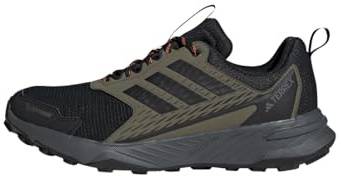adidas Men's Terrex Tracefinder 2 Climaproof Trail Running Shoes, Olive Strata/Core Black/Semi Impact Orange, 13.5 UK