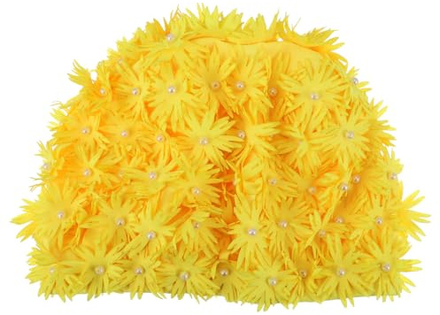 Toyvian Women Swim Hat Lightweight Breathable 3D Flower Swim Cap Comfortable Fit for Adults Swimming Pool Beach Water Sports
