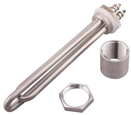 Calentador Eléctrico Tubular De Inmersión DN25, 24 V, 36 V, 48 V, 300 W, 600 W, 900 W, 1500 W, 304 SS, Elemento Calentador De Agua Solar De CC De 1 Pulgada.(D,600w)