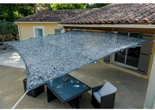 WERKA PRO Graues Schattentuch 120 g/m2 3 x 3m