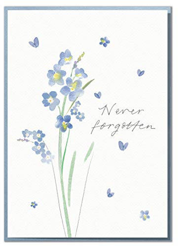 Never Forgotten. Beautiful, Heartfelt Sympathy or Thinking of You Card