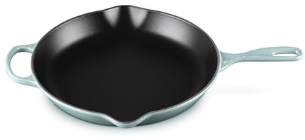 Le Creuset Enameled Cast Iron Signature Round Skillet, 11.75, Sea Salt