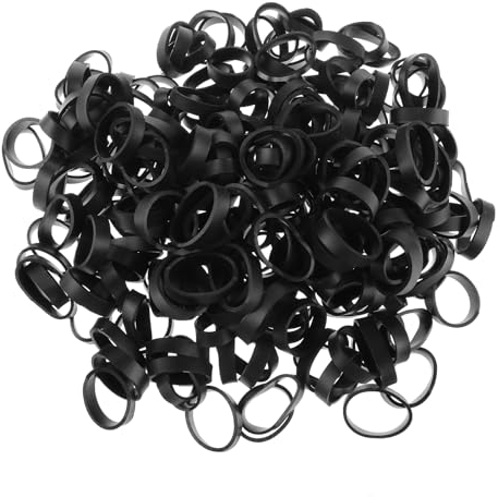 Teaaha 280 Stk Gummiband Schwarz, 12mm Kleine Gummiband Breit Wiederverwendbare Gummiringe Für Drahtkabel Kabelmanagement Haus Büro Schule Organisation